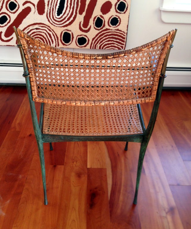 Pair of bronze Gazelle chairs Dan Johnson In Good Condition For Sale In Atlanta, GA