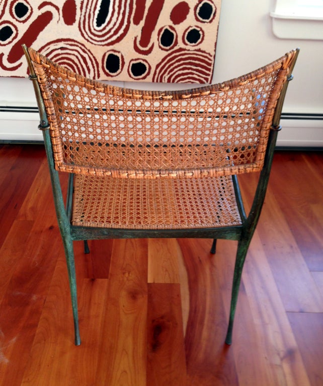 Pair of bronze Gazelle chairs Dan Johnson In Good Condition In Atlanta, GA