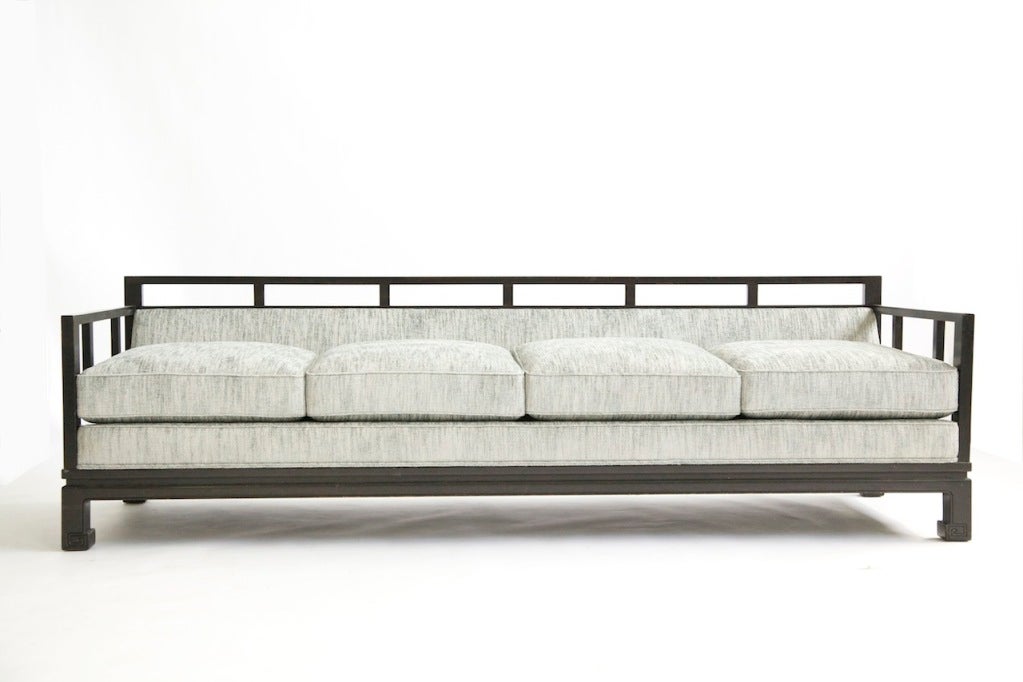 Lacquer Baker Four-Seat Sofa by Michael Taylor 