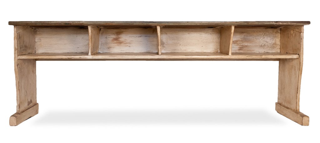 French Antique Painted School Desk