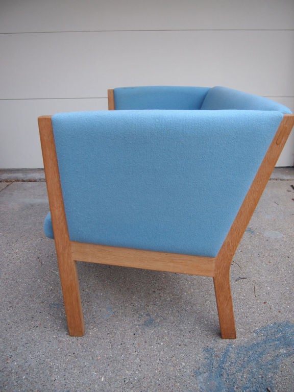 Contemporary Danish Modern Hans Wegner Settee Loveseat Sofa Couch