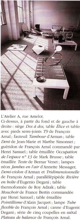 Rare  Atelier A Mouchoir  Tables  By Artist France Bertin, 1970 3