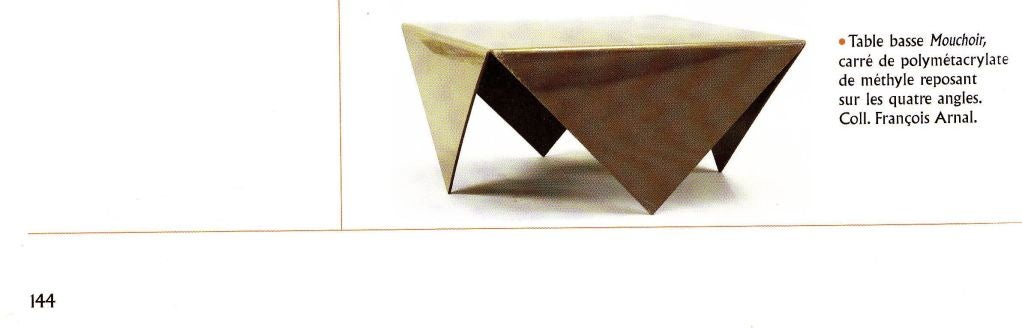 Rare  Atelier A Mouchoir  Tables  By Artist France Bertin, 1970 5