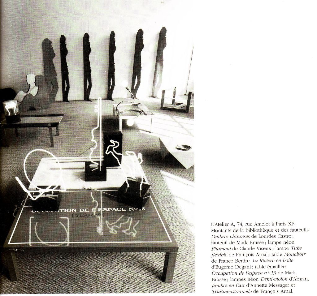 Rare  Atelier A Mouchoir  Tables  By Artist France Bertin, 1970 1