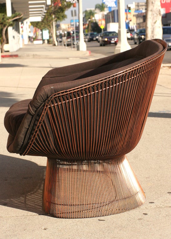 Mid-Century Modern Extremely Rare Polished Copper Sofa by Warren Platner for Knoll c.1969