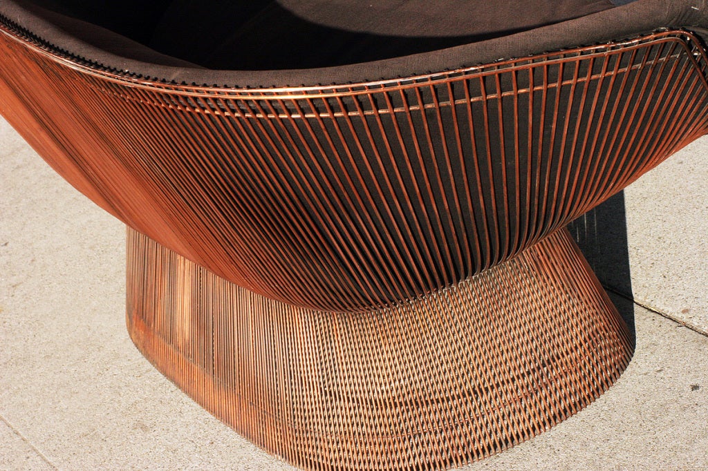 Mid-20th Century Extremely Rare Polished Copper Sofa by Warren Platner for Knoll c.1969