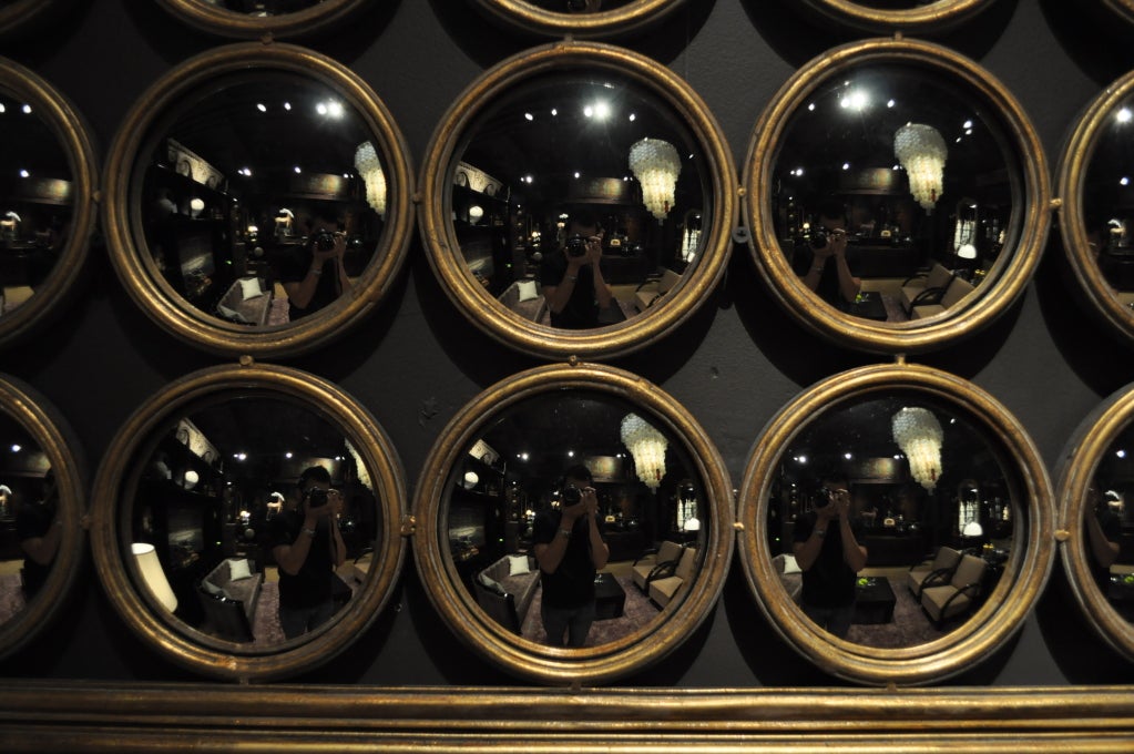 Decoration Panel of Round Curved Mirrors 4