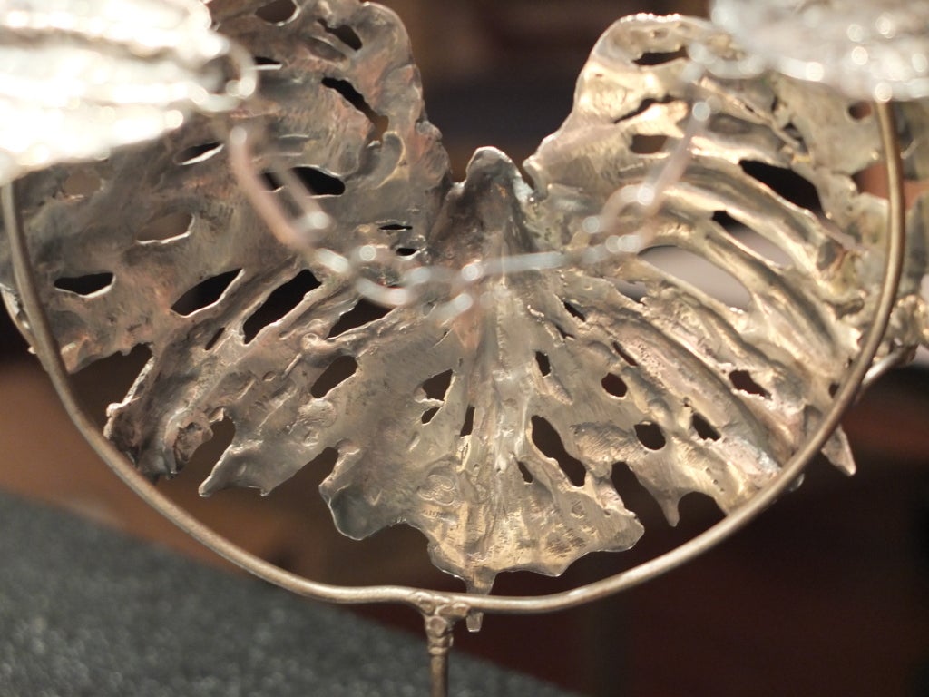 Late 20th Century Sterling Silver Collar by Sculptor Judith Brown (1931 - 1992)