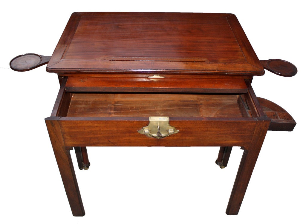 Chippendale George III Mahogany Architect's Table For Sale