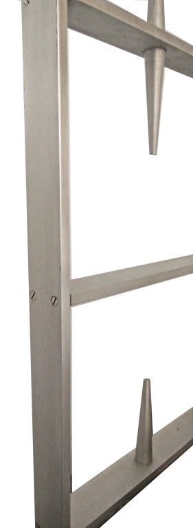 American 1960s Modern Architectural Solid Aluminum Gates 14 Available For Sale