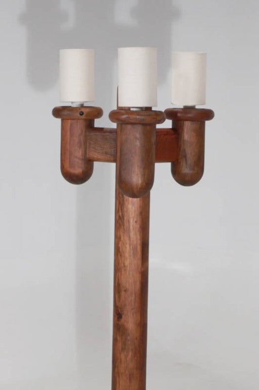 Three-Pronged Cactus Shaped Standing Light Fixture