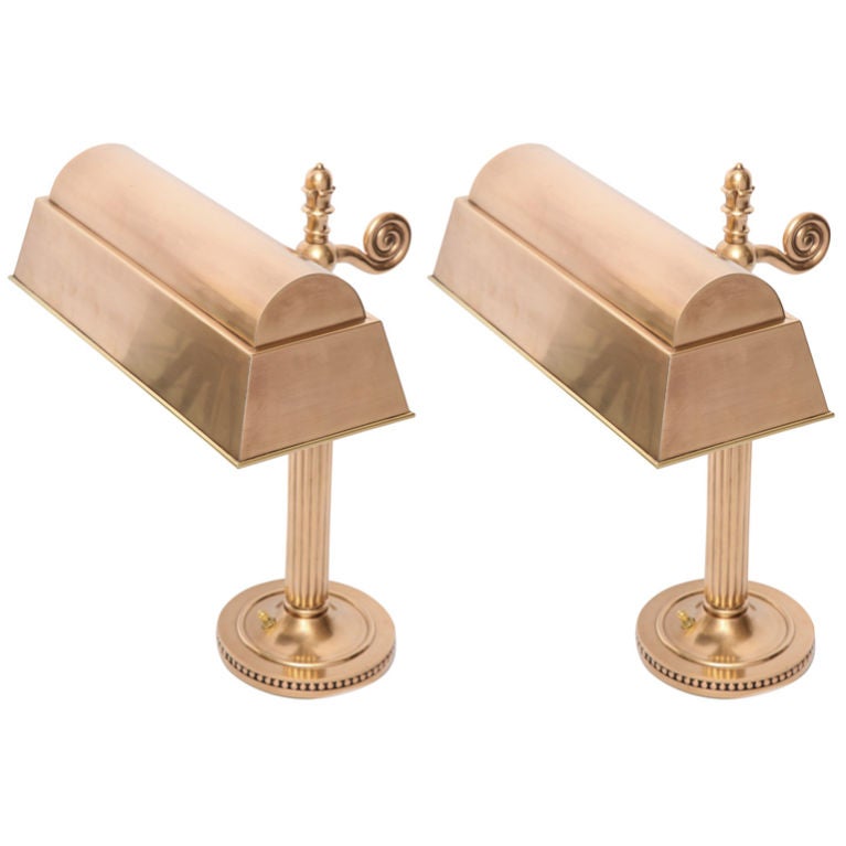 A Bronze Art Deco Table Lamps by Walter Kantack