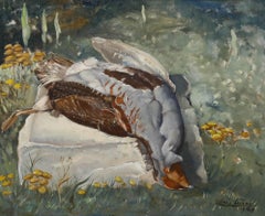 Christiaan le Roy (1884-1969) - Framed Mid 20th Century Oil, Dead Partridge