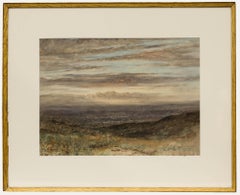 Herbert John Finn (1860-1942) - 1923 Watercolour, Derbyshire Landscape