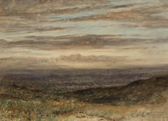 Herbert John Finn (1860-1942) - 1923 Watercolour, Derbyshire Landscape