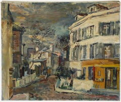 René Zimmermann (1904-1991) - Milieu du XXe siècle Huile, Montmartre