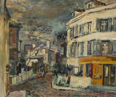 René Zimmermann (1904-1991) - Milieu du XXe siècle Huile, Montmartre
