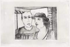 Marion Kallauka (b.1949) - 1983 Etching, Couple