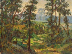 Charles Brooker (1924-2001) - Mid 20th Century Oil, The Edge of the Wood