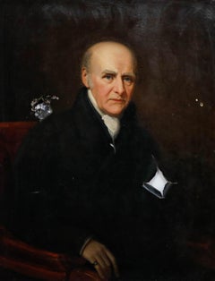 For Restoration 19th Century Oil - Portrait of Thomas Henry Sherwood