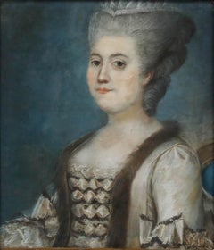 French School 18th Century Pastel - Portrait of a Lady