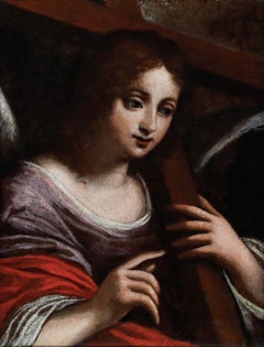 Óleo enmarcado del siglo XVII - Retrato de Santa Elena