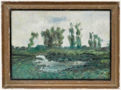 Vanbeveren - Early 20th Century Oil, By the Pond