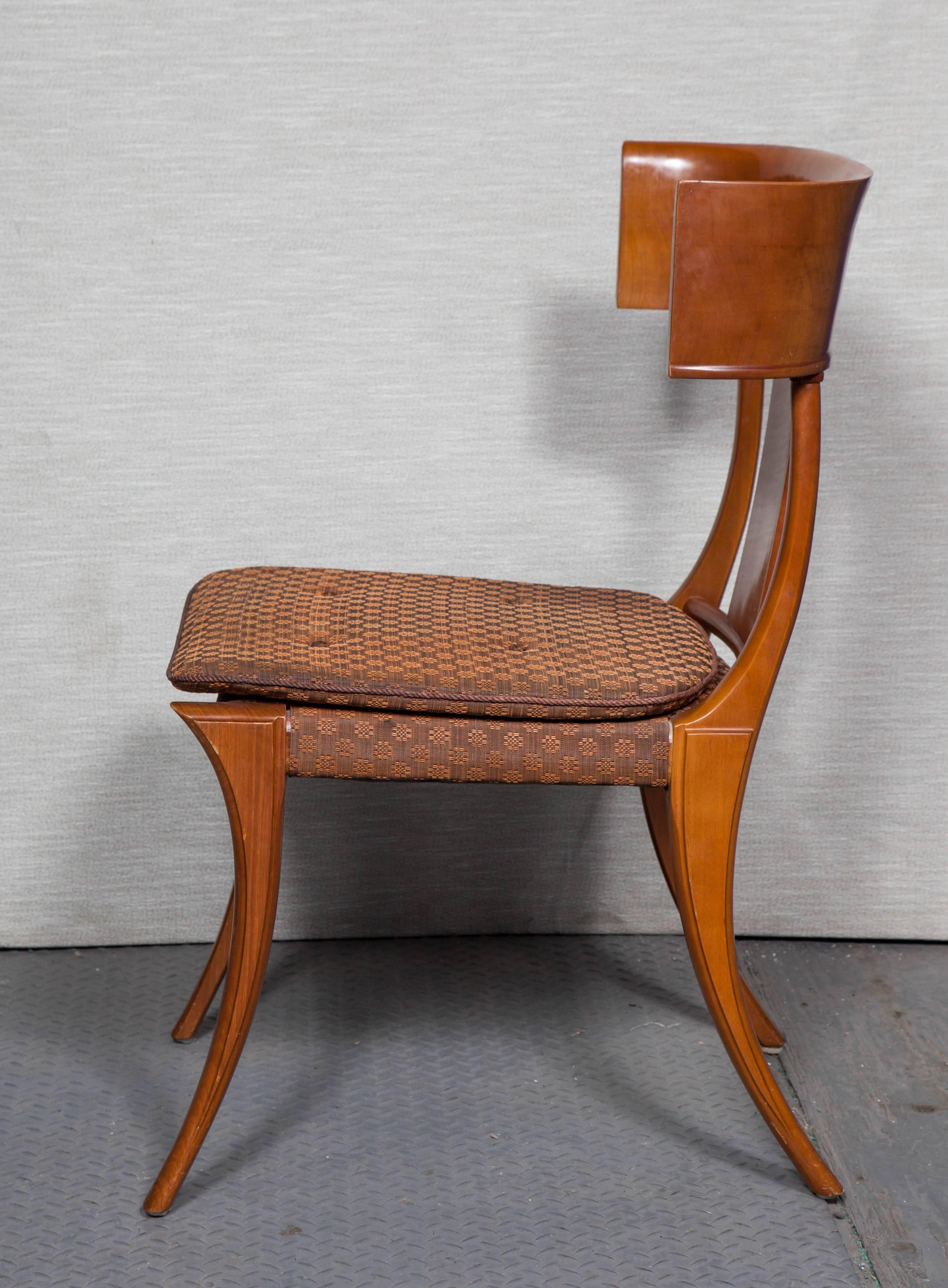 Set of Eight Klismos Chairs in the Style of Robsjohn-Gibbings In Excellent Condition In New York, NY