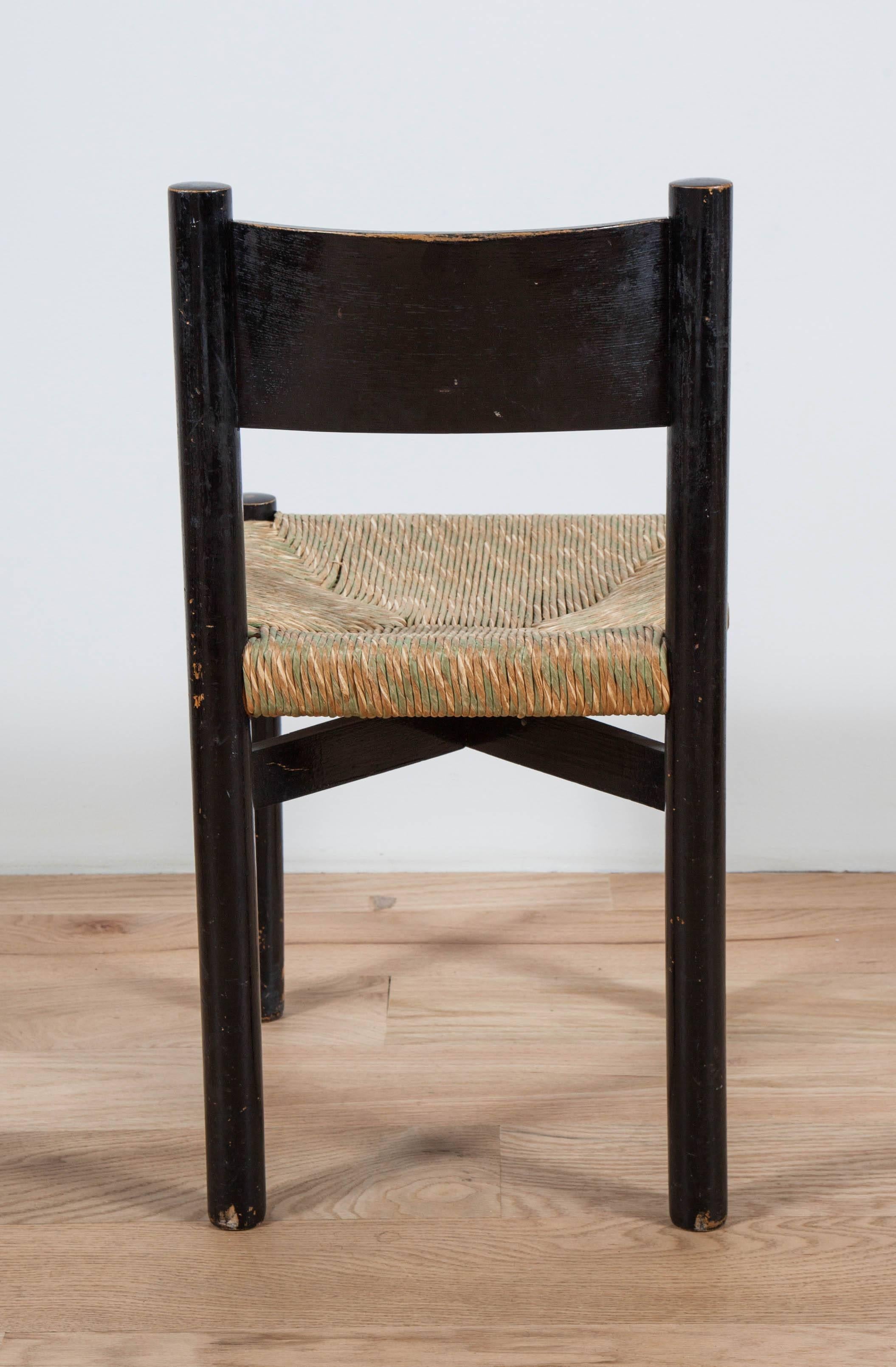 Charlotte Perriand:: Rush Seated Chair (Binse)