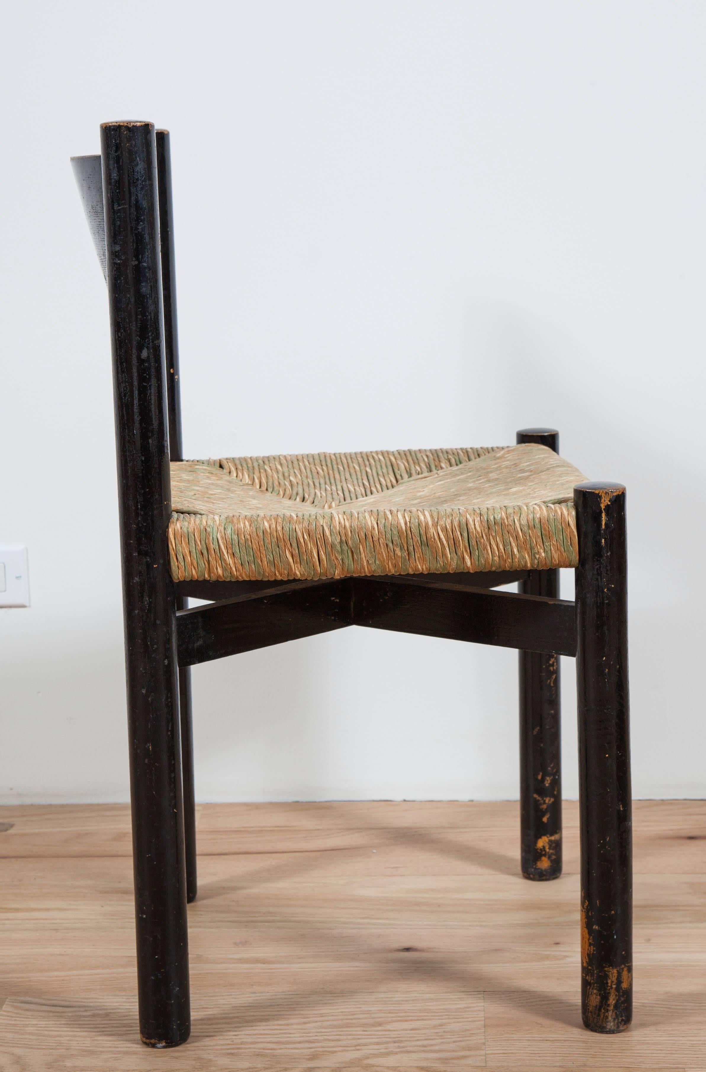 Charlotte Perriand, Rush Seated Chair In Good Condition In New York, NY
