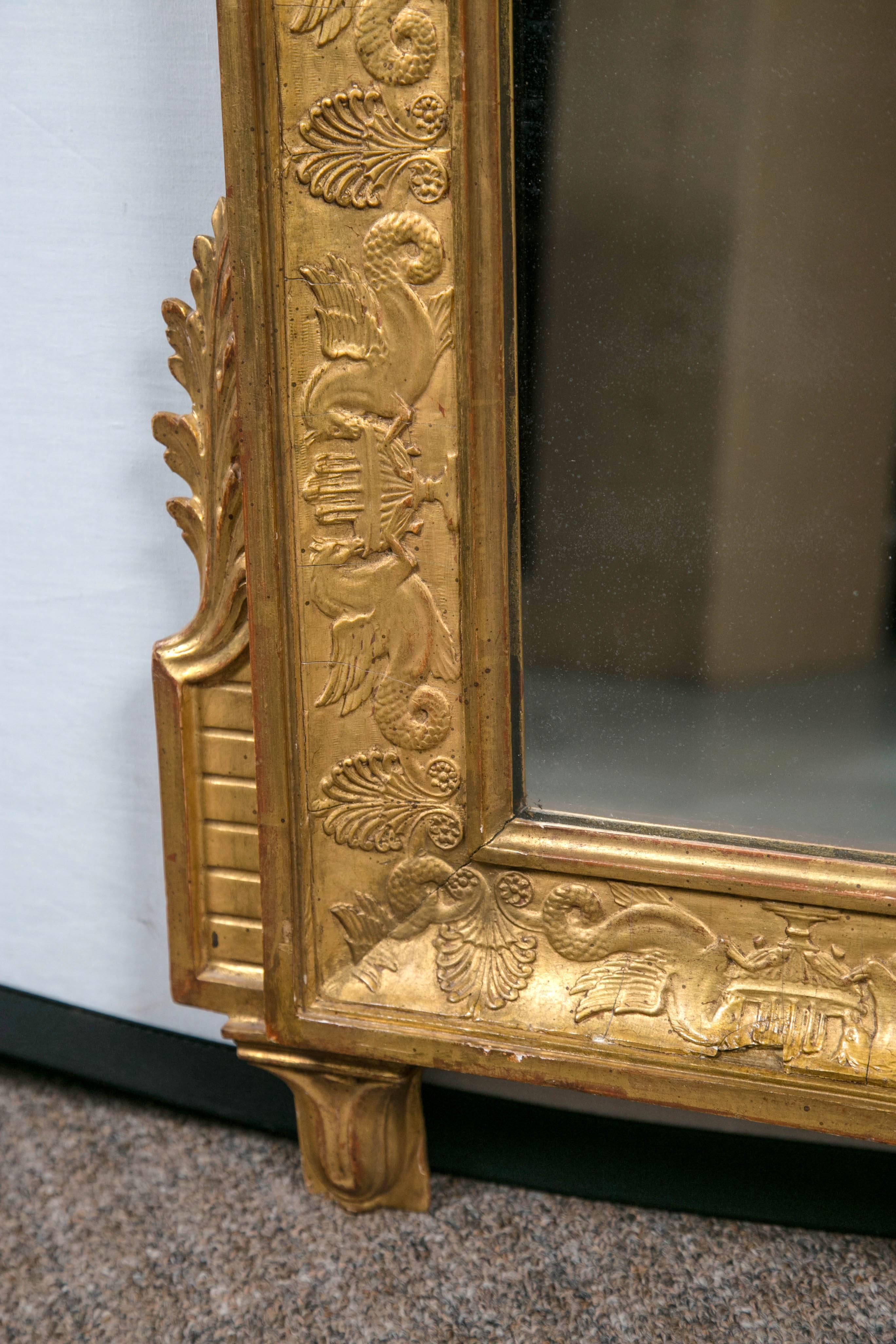 19th Century French Gilt Mirror, circa 1800 For Sale