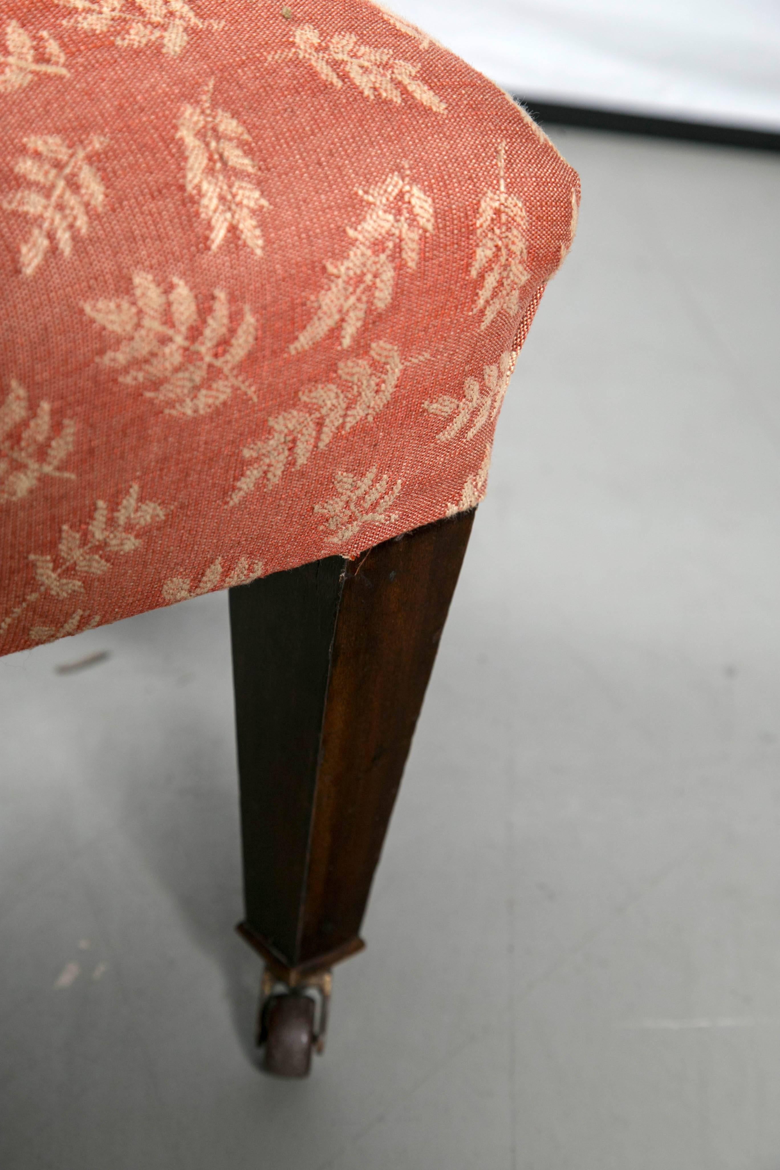 19th Century English High Back Chair For Sale
