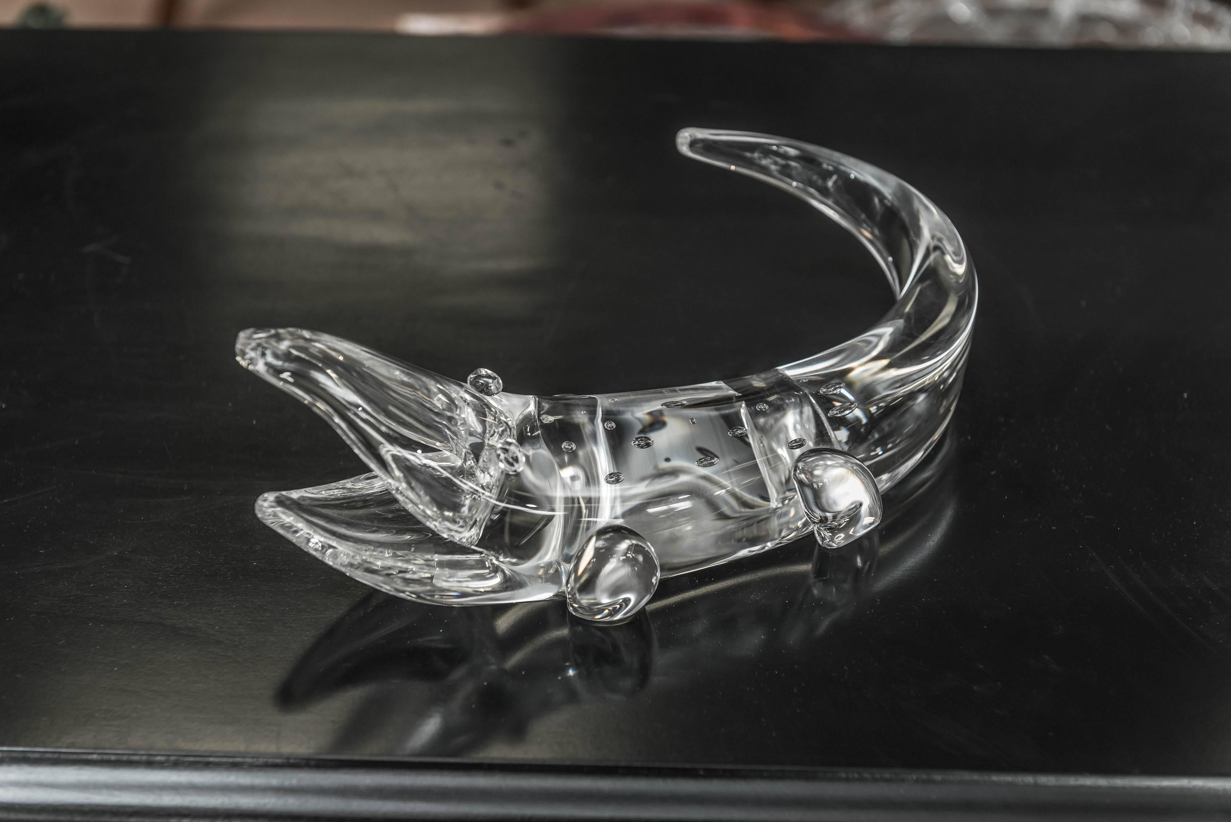 Mid-Century Modern Steuben Glass Alligator by James Houston **Saturday Sale!