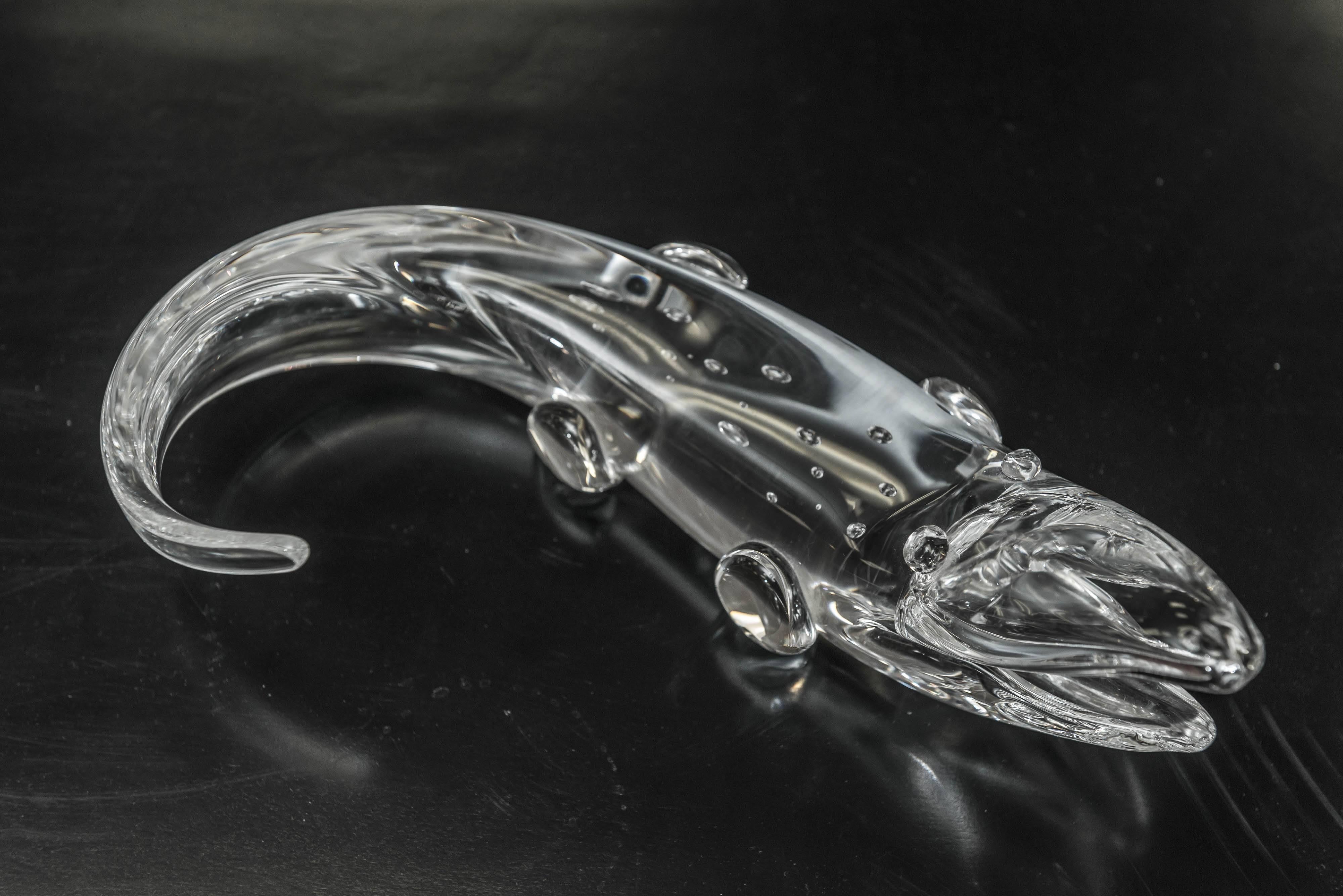 Steuben Glass Alligator by James Houston **Saturday Sale! In Excellent Condition In San Francisco, CA