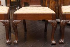 Extraordinary Set of Six Large Scale Period Irish Chippendale Side Chairs