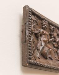 Jacobean Period Carved Oak Door Depicting Bacchus, circa 1590