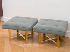 Pair of  Low Ottomans