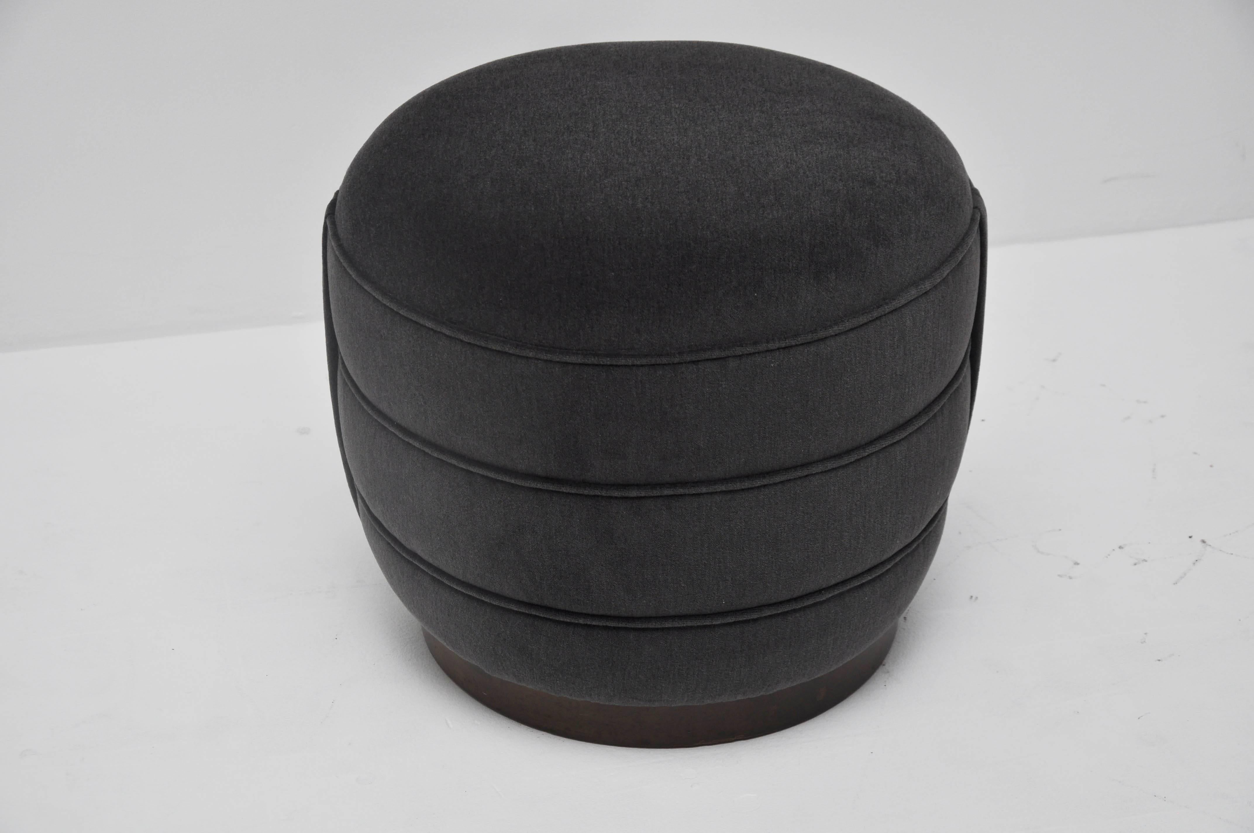 Mid-Century Modern Rare Pouf Ottoman by Edward Wormley for Dunbar