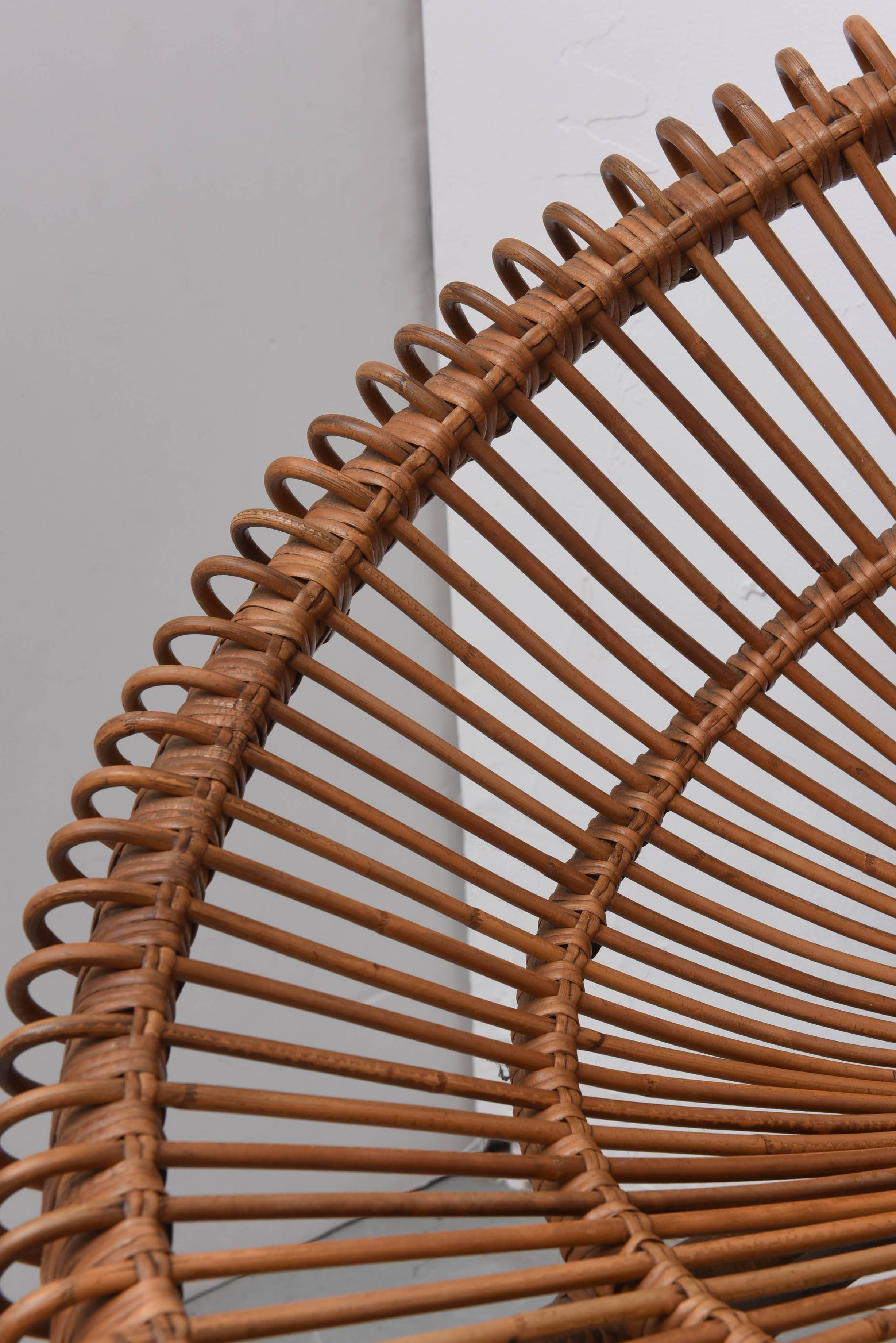 French Rattan Chair by Janine Abraham / Dirk Jan Rol, France, 1960