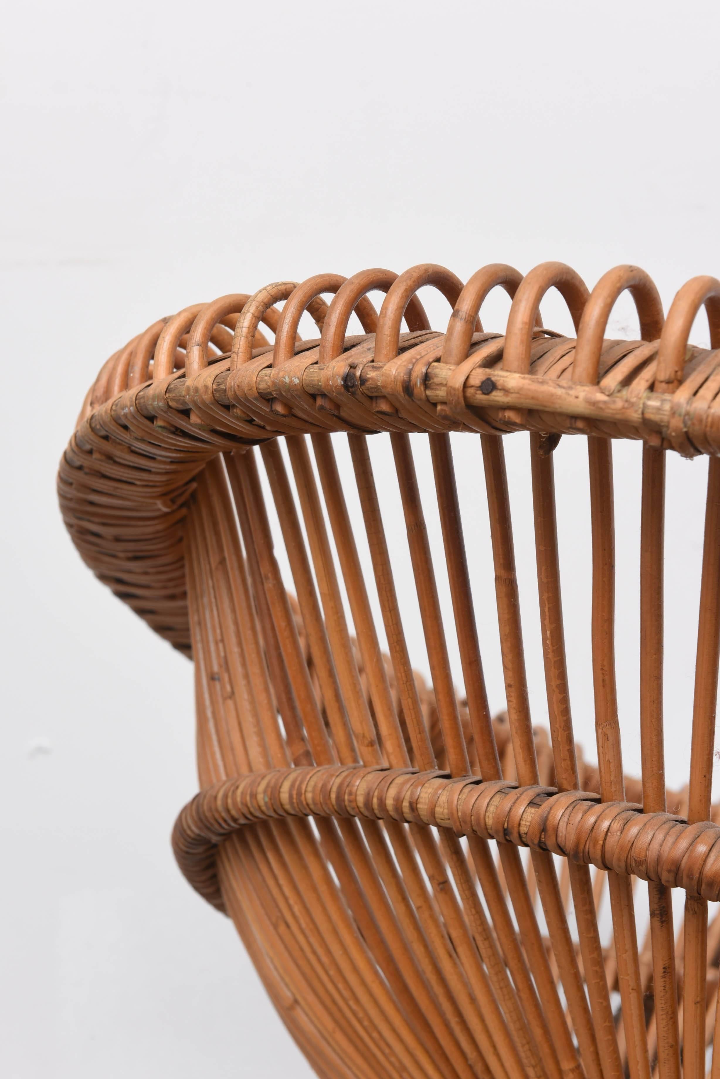 Rattan Chair by Janine Abraham / Dirk Jan Rol, France, 1960 3