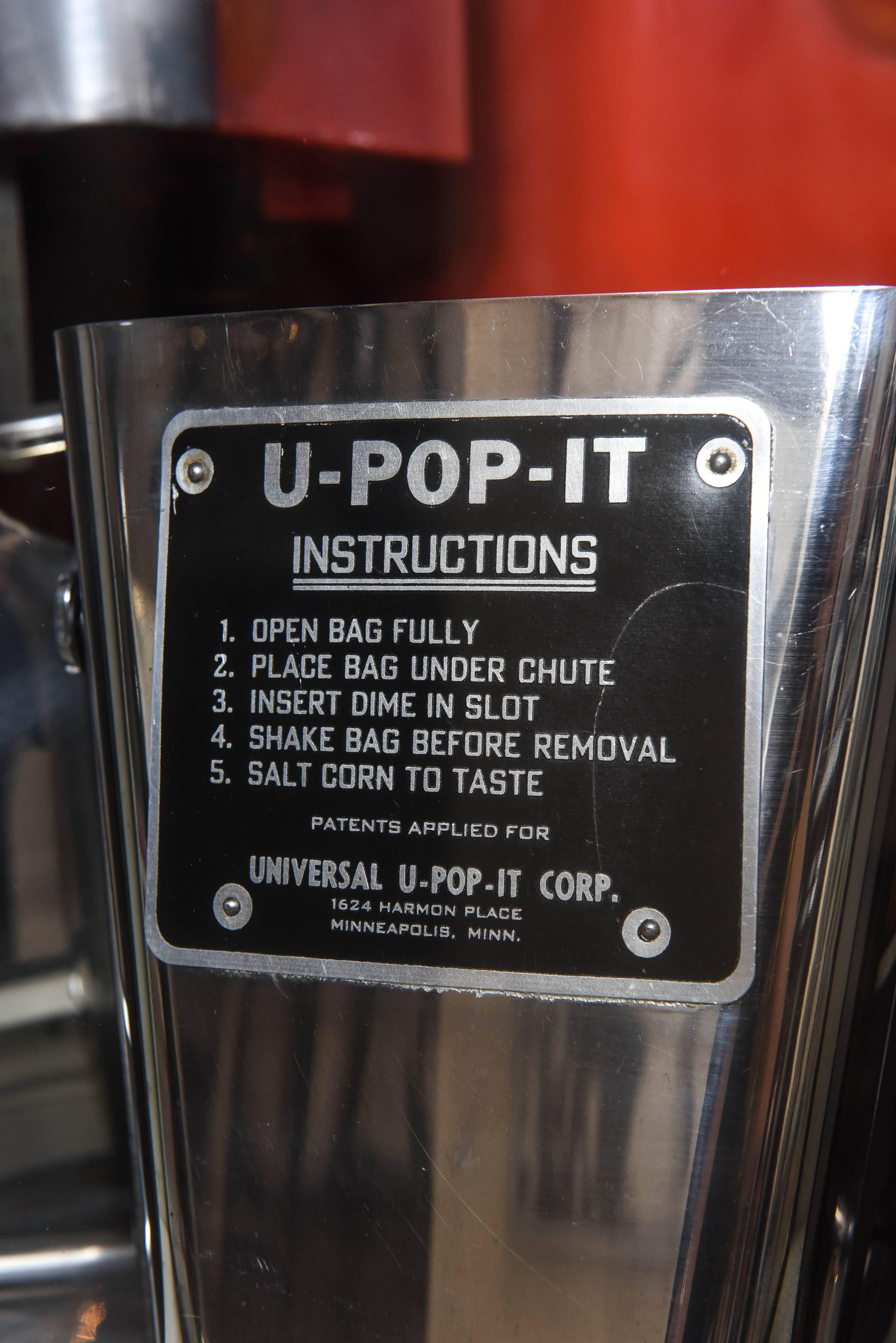 1950s U-Pop-It Popcorn Machine In Good Condition In Aspen, CO