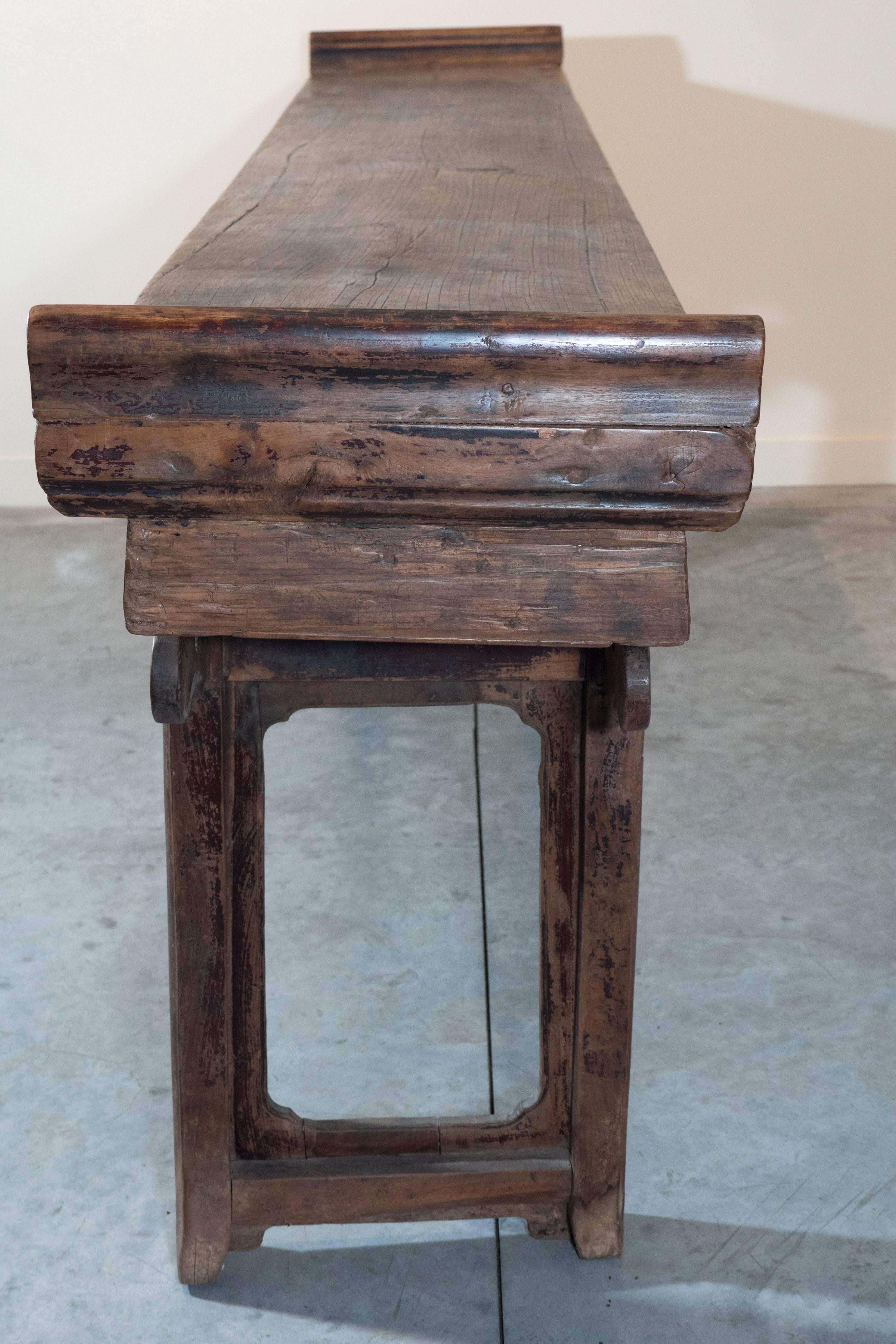 18th Century Chinese Walnut Altar Table For Sale 2