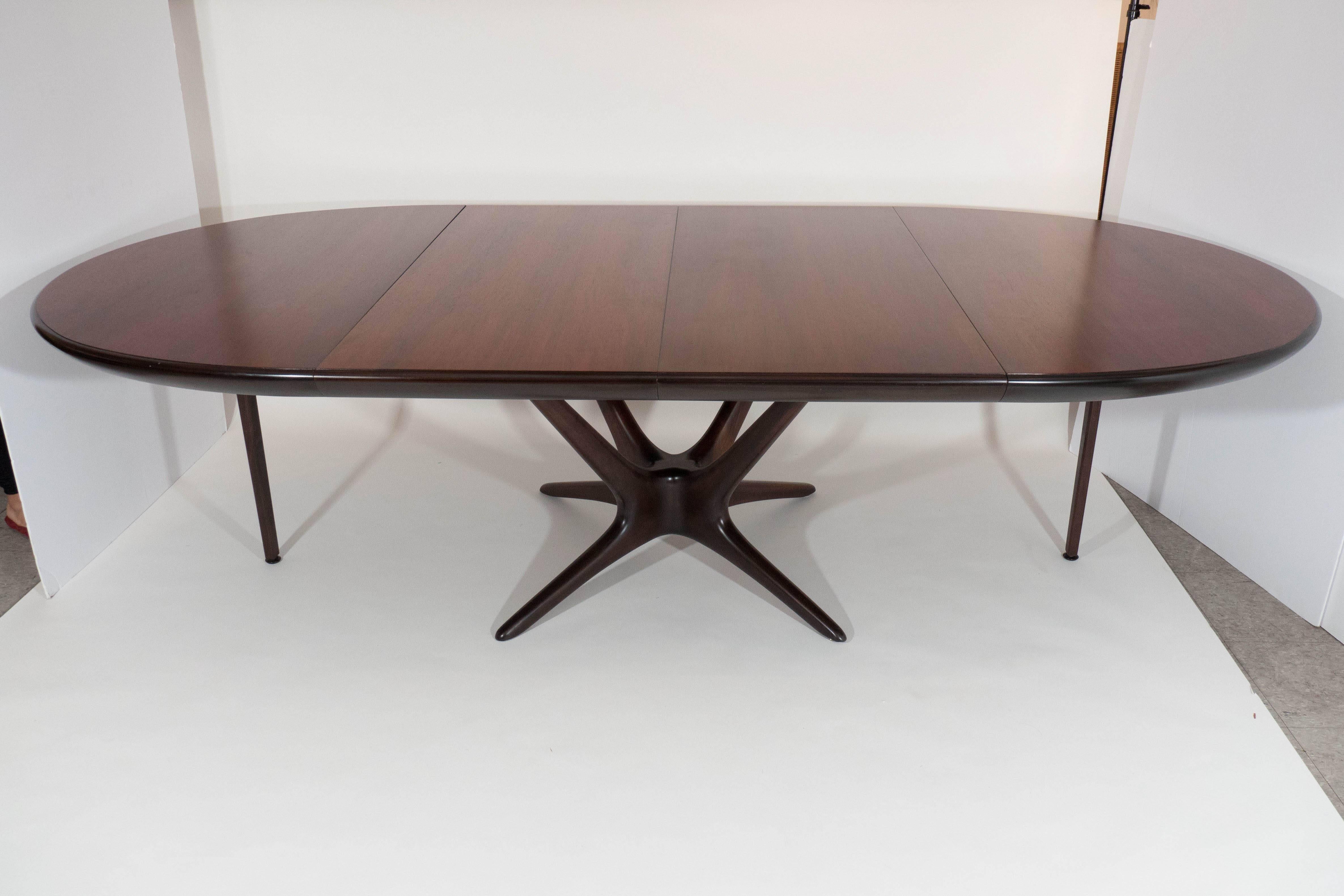 Rare and Large Vladimir Kagan Dining Table with Leaves 2