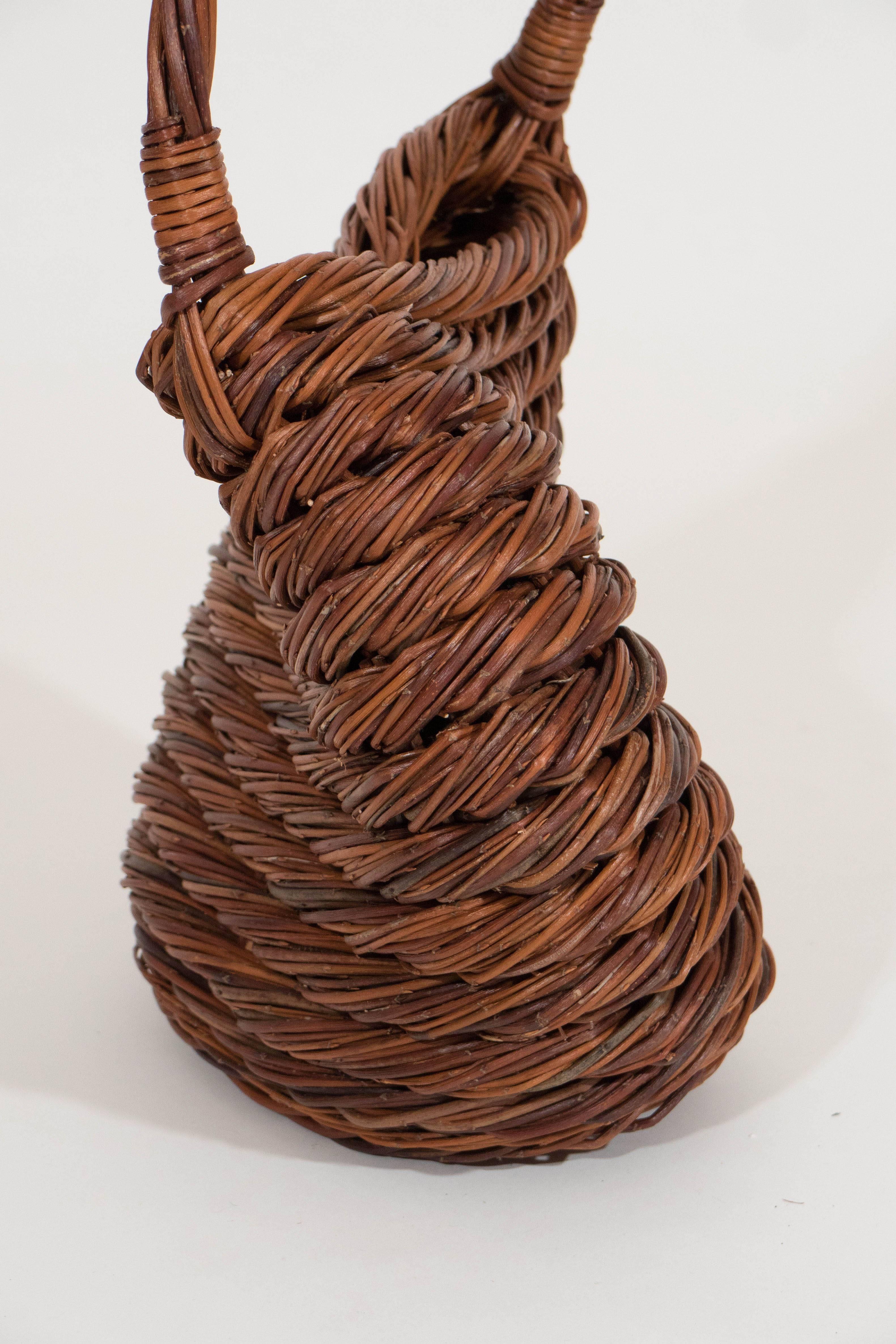 Wicker Rolling Basket by Klaus Titze, Denmark