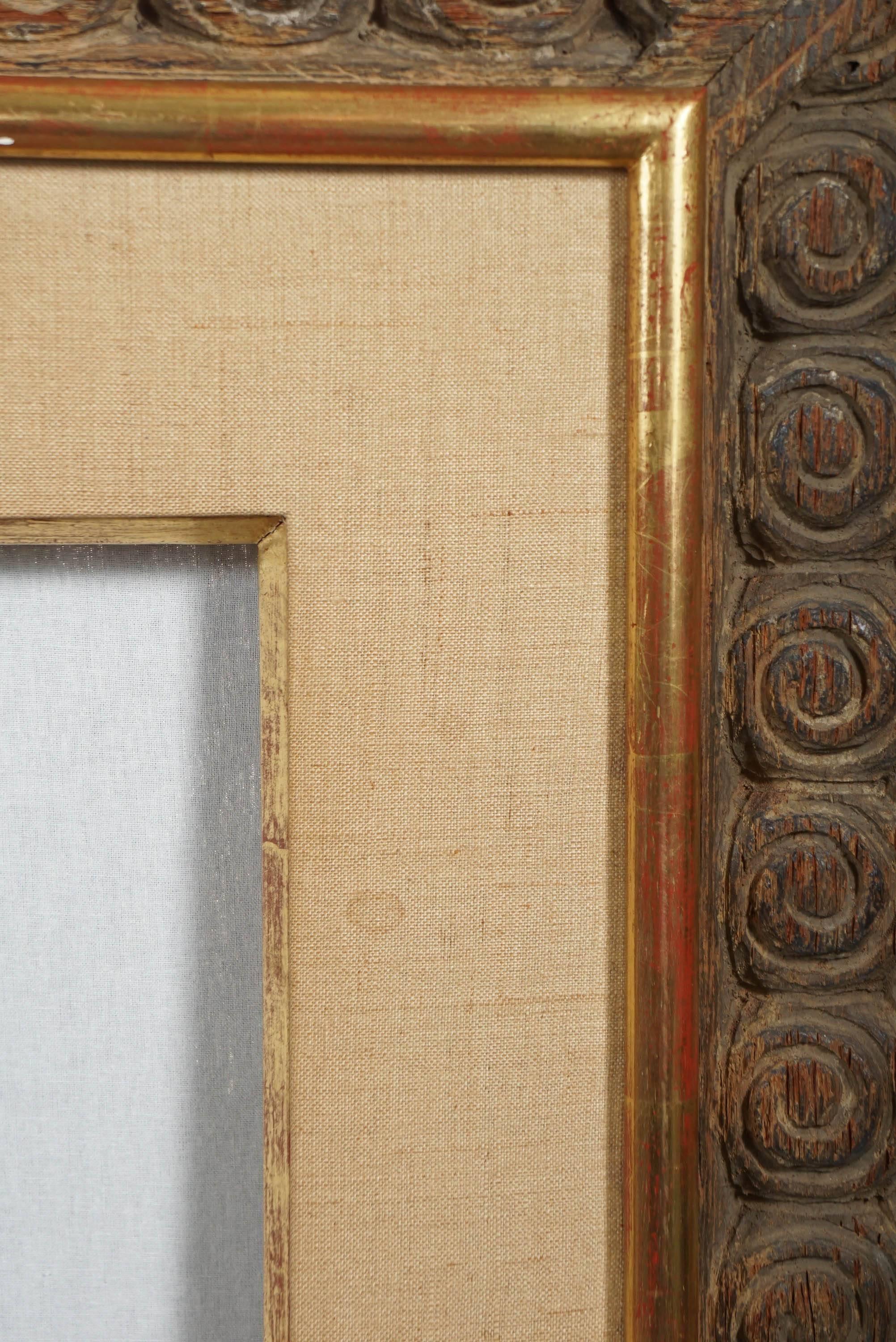 House of Heydenryk Carved Frame In Good Condition In Hudson, NY
