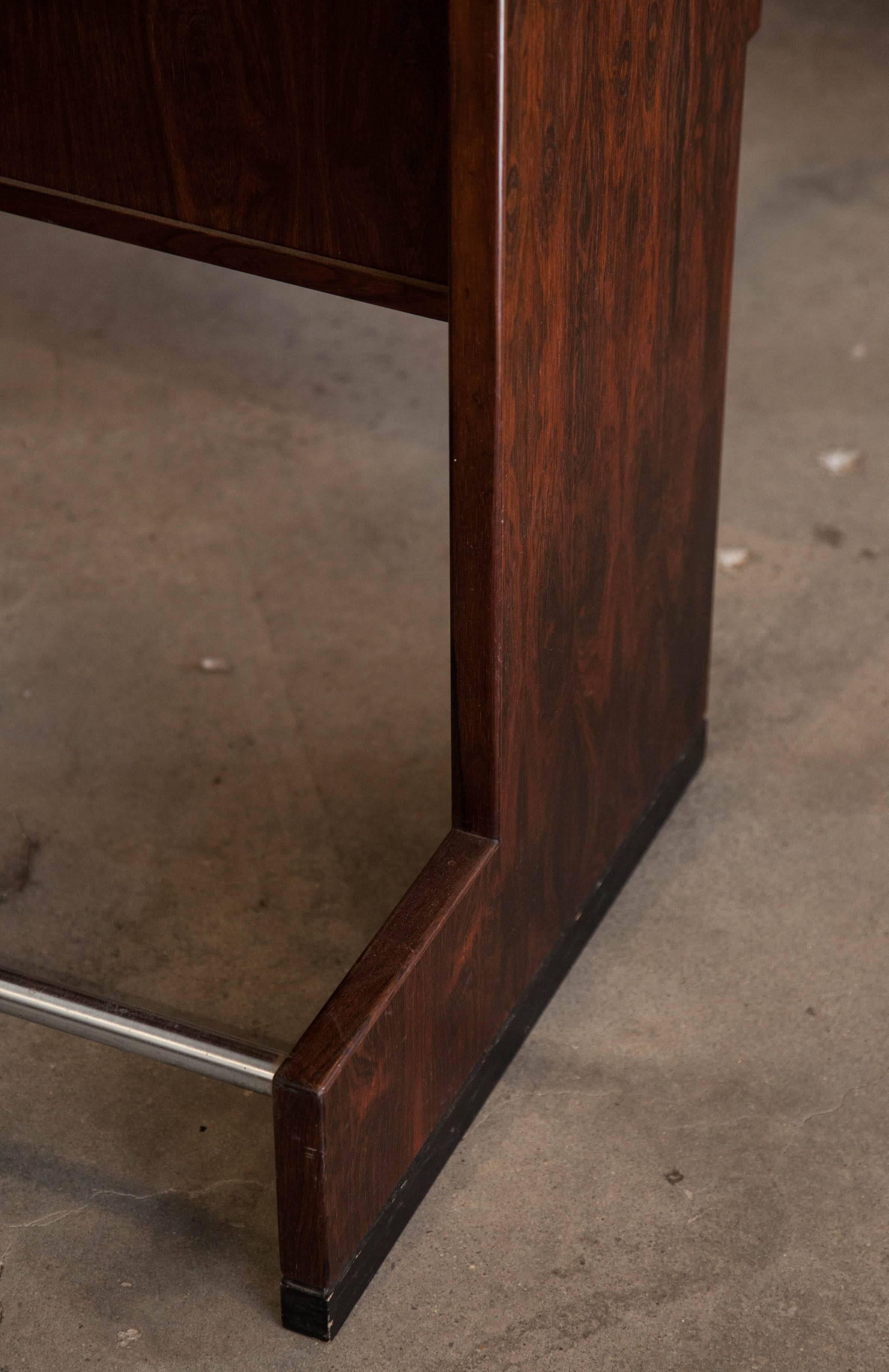Danish Rosewood Free Standing Home Bar by Dyrlund