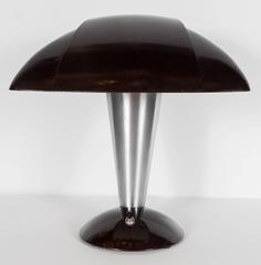 Art Deco Machine Age Polaroid Lamp by Walter Dorwin Teague