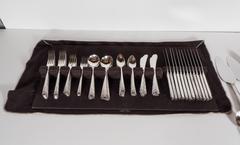 Art Deco Silver Plate Set of 12 Flatware by Community