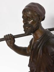 figure orientaliste en bronze du 19ème siècle signée Debut