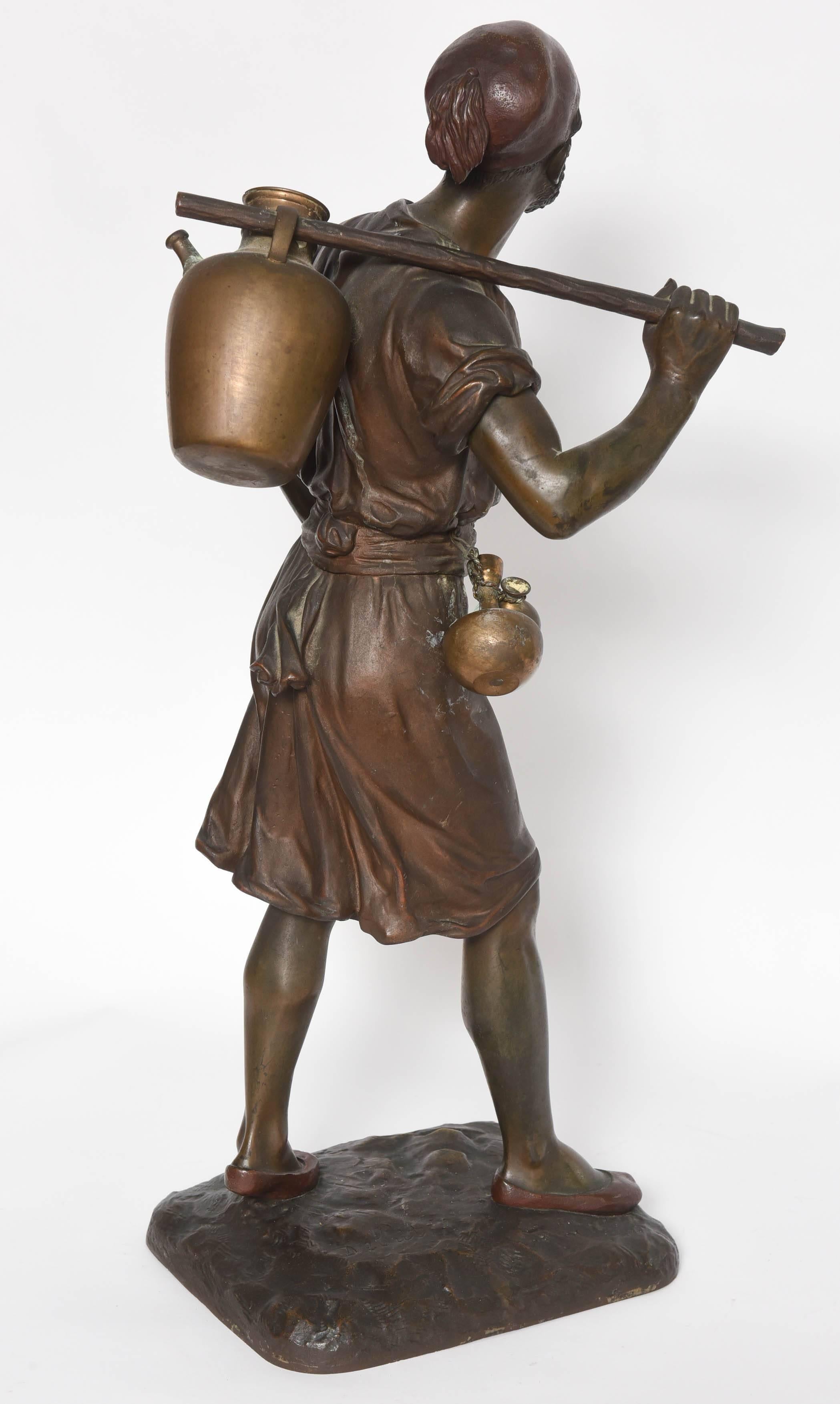 19th Century Orientalist Bronze Figure Signed Debut 2